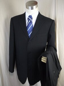 N170○PASHU　NERO○冠婚葬祭対応礼服喪服○ウエストアジャスター○180A7・３釦・背抜き・黒ブラックフォーマルシングルスーツ