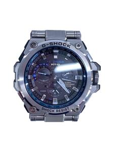 CASIO◆ソーラー腕時計・G-SHOCK/アナログ/SLV