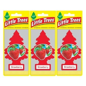 Little Trees リトルツリー エアフレッシュナー ストロベリー Strawberry USDM 3枚セット