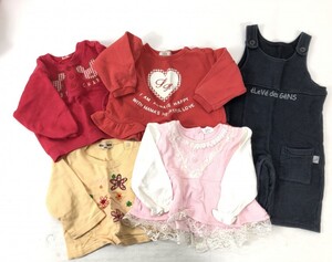 キッズ 子供服 ベビー服 女の子 サイズ90 トップス オーバーオール 5点セット まとめ売り 卸し フリマ