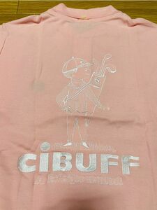 【超激レア/デッドストック】EVIS CIBUFF しばふ君 刺繍ポロ　鶴亀　40サイズ　ピンク　EVISU&GOLF 廃番モデル YAMANE JAPAN