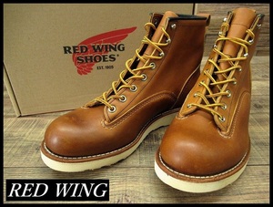 送料無料 未使用 デッド 廃盤 USA製 RED WING レッドウィング 2904 12年製 6インチ レザー ラインマン ブーツ ワーク オロイジナル 28.0 ①