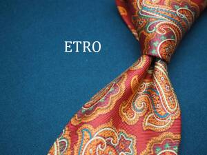 美品【ETRO エトロ】 C1634 ペイズリー SILK ブランド ネクタイ 古着 良品