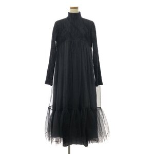 【美品】 noir kei ninomiya / ノワールケイニノミヤ | 2023AW | BLOOMING ブルーミング プリーツ チュールレイヤード ドレス ワンピース