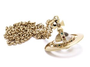 1円～★質流れ★Vivienne Westwood ヴィヴィアン・ウエストウッド ニュー スモール オーブ ネックレス NEW SMALL ORB ペンダント 中古 美品