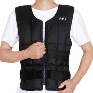 AIFY ウエイトベスト 20kg ウエイトジャケット ウェイト付き 加重ベスト 重量調節可 筋トレ トレーニング ウォーキング 調整 調節