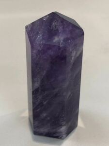 アメジスト　天然石　紫水晶　パワーストーン　原石　六角柱　