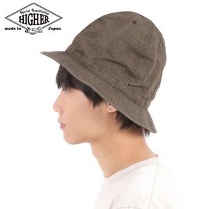 【サイズ 3】HIGHER ハイヤー 綿麻ウェザー マウンテンハット カカオ 日本製 帽子 メンズ レディース COTTON LINEN WEATHER MOUNTAIN HAT