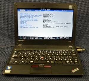 起動確認のみ(ジャンク扱い) Lenovo ThinkPad X121e CPU:AMD E300 RAM:4G HDD:無し (管:KP327