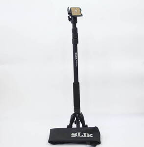 【返品保証】 スリック SLIK STAND POD7 MINI PRO 7N SBH-150 DQ N 雲台 三脚付き 一脚 v7776