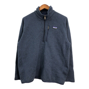 patagonia パタゴニア ベターセーター フリースジャケット アウトドア ワンポイントロゴ ネイビー (メンズ L) 中古 古着 R7617