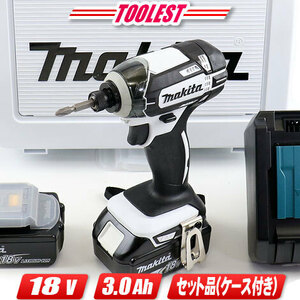 マキタ　18V　充電池インパクトドライバ　白　TD149DRFXW　3.0Ah Li-ion電池(BL1830B)2個　充電器(DC18RF)　ケース