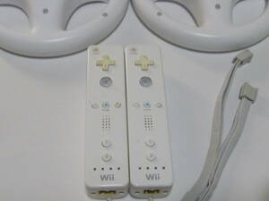 HD023【送料無料 即日発送 動作確認済】Wii　ハンドル マリオカート リモコン　任天堂　純正品 RVL-003　ステアリング コントローラー