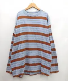 UNUSED 18AW BORDER LONG SLEEVE TEE