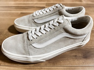 美品、USA企画、レア! VANSバンズ×DUPONTデュポン HEIQ ECO DRY OLD SKOOL オールドスクール アイボリー 25.5cm US7.5 スケートハイ エラ