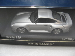 MINICHAMPS/ミニチャンプス　1/43 ポルシェ959 NO2 シルバー