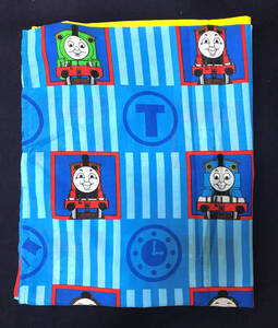 THOMAS & FRIENDS ★ 90sVintage USA製 きかんしゃトーマス【トーマス】ベットシーツ (size 180x240) ★ ビンテージ リメイク生地