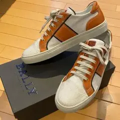 BALLY バリー　キャンパス×レザー　コンビスニーカー