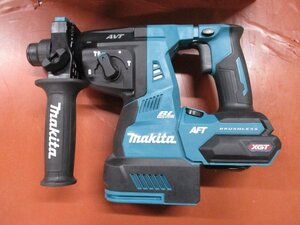 1円～(^^)/沖縄・離島は発送不可　新品　展示品処分　マキタ　makita　 40Vmax 充電式ハンマドリル HR001GZK(青・本体のみ+ケース）