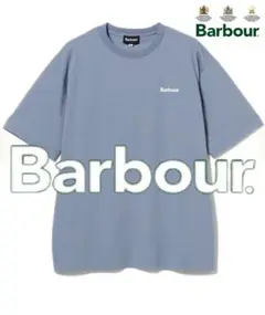 〘完売品〙Barbour / フロント ロゴ Tシャツ BLUE