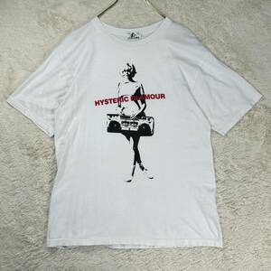 HYSTERIC GLAMOUR ヒステリックグラマー KILLNG MUSIC Tシャツ ヒスガール Mサイズ 白 ホワイト 