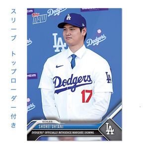 限定発売 Topps Now 2023.12.14 カード 大谷翔平 ドジャース 入団会見記念 Shohei Ohtani MVP MLB OS-23 トレーディングカード 大谷選手