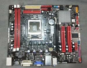 【中古パーツ】BIOS確認のみ、BIOSTAR H55 HD マザーボード　ＩＯパネル LGA1156 ■MB5115