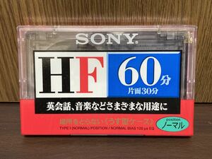 未開封 SONY ソニー カセットテープ カセット HF 60 ノーマル ポジション C-60HFA きれいに、録音 1個 レトロ 音楽 録音