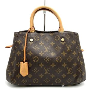 LOUIS VUITTON モンテーニュBB ハンドバッグ モノグラムキャンバス ブラウン 茶 M41055 レディース ルイ・ヴィトン