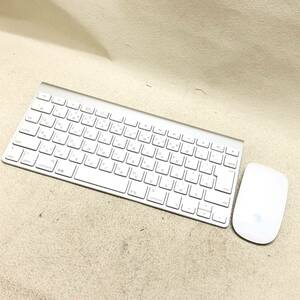 ★Apple アップル ワイヤレス キーボード マウス A1314 A1296 無線 パソコン周辺機器 動作確認済み 中古品★G02614