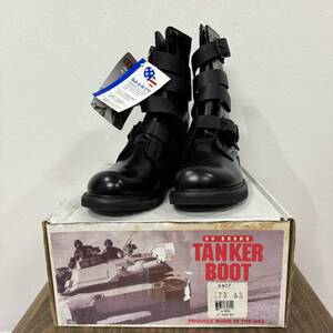 ビンテージ　デッドストック　箱付き　US　ARMY 　HH　BRAND　TANKER BOOTS　ミリタリー　デザイン　レザー　ブーツ　米軍　USA製　231004