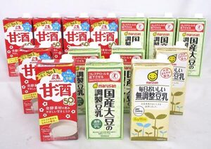 送料300円(税込)■co974■◎飲料(豆乳・甘酒) 3種 14本【シンオク】