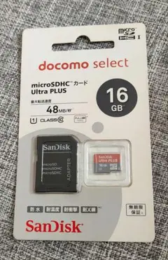 docomo SanDisk microSDHC カ ード 16GB