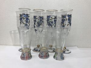 03refle0【中古】おしゃれ グラス ガラス製 7点 インテリアにも 食器 【現状品】