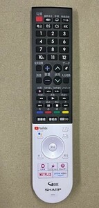 シャープ ４K液晶TV用リモコン　GB354SA　中古 正常動作品 ③