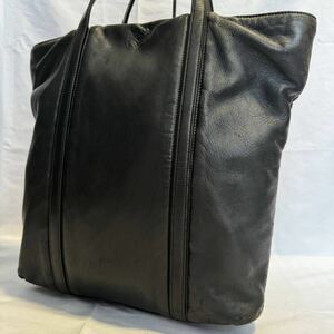 美品 A4 LOEWE ロエベ トートバッグ アナグラム レザー 本革 ブラック 黒 ビジネスバッグ ナッパレザー ロゴ メンズ 大容量 ビジネス 