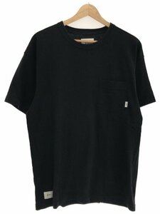 WTAPS ダブルタップス 22AW AII 01 / SS / Cotton ポケットTシャツ ブラック X01 IT56LPHCABAG