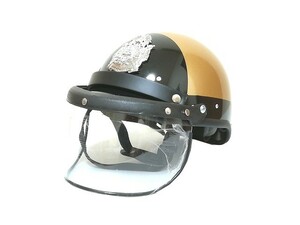 【新品 実物】★タイ ポリス/Thai Police ヘルメット バイザー付【FREE】◆ミリタリー 本物 実使用 警察 警官 警察官 自転車 自動車 バイク