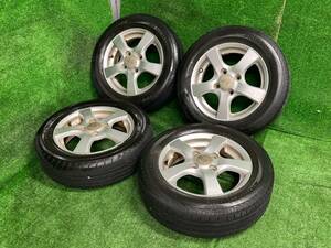 軽自動車等に GRASS 13×4J OFF42 PCD100 4H BRIDGESTONE NEXTRY YOKOHAMA S306 155/65R13 売切!!