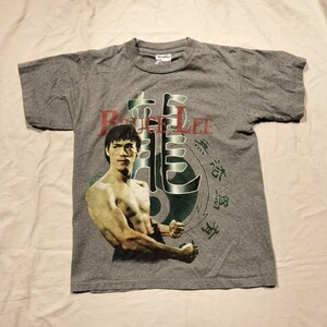 ブルース・リー Tシャツ グレー系 李小龍 bruce lee