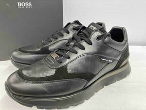 美品 PORSCHE ポルシェ × HUGO BOSS ヒューゴボス／レザースニーカー／Arigon Runn GT4／50460536／サイズUK12