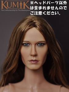 国内発送 1/6サイズフィギュア用 KUMIK 女性 ヘッドパーツ 15-9