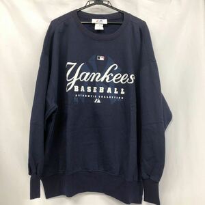 Majestic製 MLB ニューヨーク　Yankees ヤンキース 長袖　トレーナー スウェット XL マジェスティック 上着