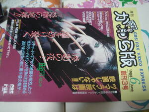  ㌶　ビデオチラシ　1988年6月ビデオかわら版　井筒和幸監督インタビュー「ツマラン映画は映画じゃない」