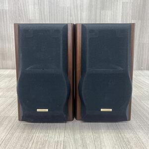 US240510 C-43 KENWOOD ケンウッド LSF-555 ペア 2way 2ウェイ スピーカー 音響機器 音響機材 木目 簡易音出し確認済み