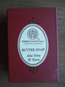 フォレスト・エッセンシャルズ化粧石鹸6個 送料185円 FOREST・ESSENTIALS Butter Soap Aloe Vera & Neem 35g×6個