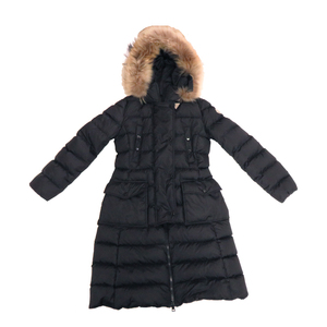 ［飯能本店］MONCLER モンクレール クロエ ファー付き #0 ダウン ジャケット ナイロン ブラック レディース DH81265