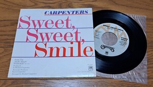 USA盤 レコード シングル カーペンターズ　carpenters スウィート・スマイル　難あり