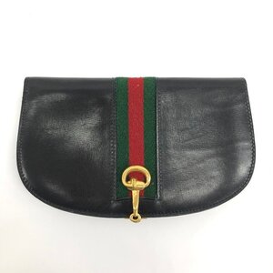 GUCCI グッチ　ポーチ レザー【DAAMC044】