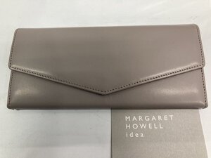 送料無料！！長財布　牛革　グレィジュ　英国ＭＡＲＧＡＲＥＴ　ＨＯＷＥＬＬ　ｉｄｅａ★未使用格安！